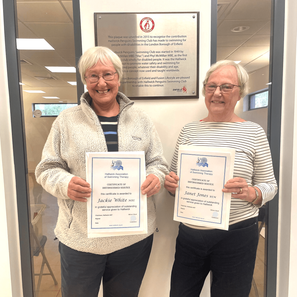 Janet & Jackie with Distinguished Service Awards