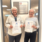 Janet & Jackie with Distinguished Service Awards